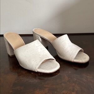 Maryam Nassir Zadeh Cork Leather Heels, EU 38